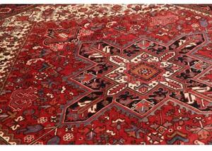 Tappeto Gorawan Stilizzato Rosso Avorio 257x330 Cm
