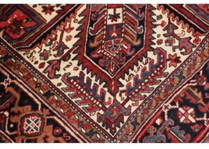 Tappeto Gorawan Stilizzato Rosso Blu Scuro 277x342 Cm