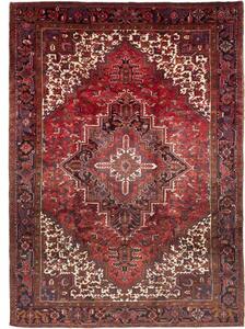 Tappeto Gorawan Stilizzato Rosso Blu Scuro 246x338 Cm