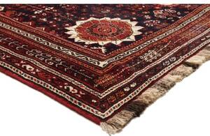 Tappeto Shiraz Fine Geometrico Rosso Blu Scuro 220x323 Cm