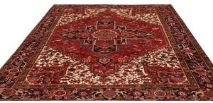 Tappeto Gorawan Stilizzato Rosso Avorio 250x285 Cm