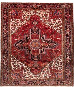 Tappeto Gorawan Stilizzato Rosso Avorio 250x285 Cm