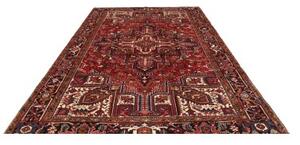 Tappeto Gorawan Stilizzato Rosso Blu Scuro 240x343 Cm