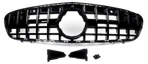 Griglia anteriore - Modelli R231 SL450/SL550 - Stile Panamericana GT-R - Barre verticali - Plastica ABS - Nero lucido - Anno di produzione: 2017–2020