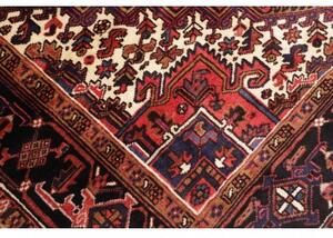 Tappeto Gorawan Stilizzato Rosso Ruggine Blu Scuro 202x292 Cm
