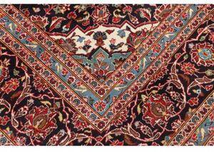 Tappeto Ardakan Medaglione Floreale Rosso Blu Scuro 247x353 Cm