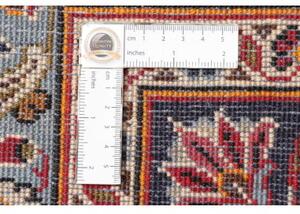Tappeto Ardakan Medaglione Floreale Rosso Blu Scuro 246x343 Cm