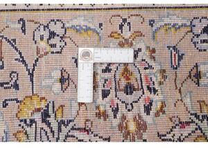 Tappeto Kashan Medaglione Floreale Avorio Blu 248x346 Cm
