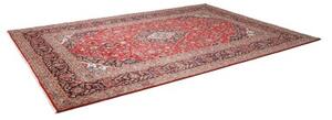 Tappeto Ardakan Medaglione Floreale Rosso Blu Scuro 247x353 Cm
