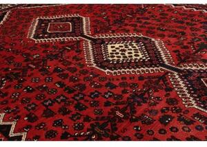 Tappeto Shiraz Fine Stilizzato Rosso Mattone Blu Scuro 208x285 Cm