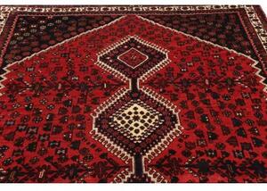 Tappeto Shiraz Fine Stilizzato Rosso Mattone Blu Scuro 208x285 Cm