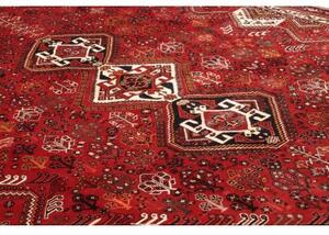 Tappeto Shiraz Fine Stilizzato Rosso Mattone Blu Scuro 227x328 Cm