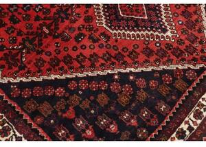 Tappeto Shiraz Fine Stilizzato Rosso Mattone Blu Scuro 208x285 Cm