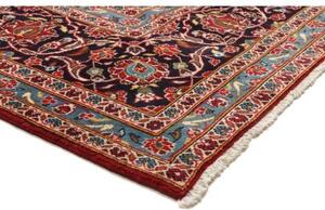 Tappeto Ardakan Medaglione Floreale Rosso Blu Scuro 247x353 Cm