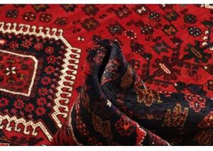 Tappeto Shiraz Fine Stilizzato Rosso Mattone Blu Scuro 208x285 Cm
