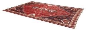 Tappeto Shiraz Fine Stilizzato Rosso Mattone Blu Scuro 227x328 Cm