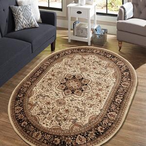 Esclusivo tappeto ovale color crema Larghezza: 200 cm | Lunghezza: 300 cm