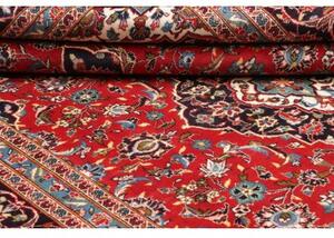 Tappeto Ardakan Medaglione Floreale Rosso Blu Scuro 247x353 Cm