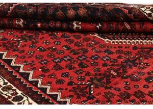 Tappeto Shiraz Fine Stilizzato Rosso Mattone Blu Scuro 208x285 Cm
