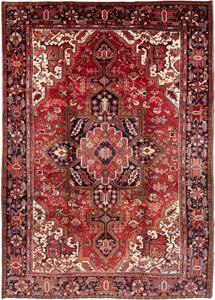 Tappeto Gorawan Stilizzato Rosso Blu Scuro 238x340 Cm