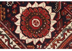 Tappeto Shiraz Fine Stilizzato Rosso Mattone Blu Scuro 227x328 Cm