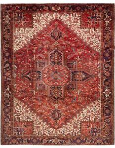 Tappeto Gorawan Stilizzato Rosso Avorio 290x358 Cm
