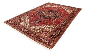 Tappeto Gorawan Stilizzato Rosso Nero 214x294 Cm