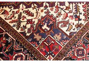 Tappeto Gorawan Stilizzato Rosso Blu Scuro 207x290 Cm