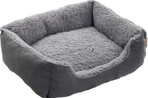 Letto per cani Cuscino per cani Cestino per cani 75x60x19 cm Letto per animali domestici Divano per cani Grigio