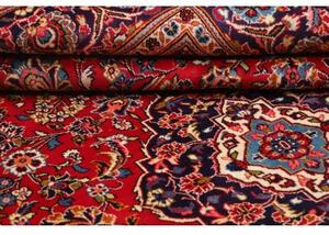 Tappeto Ardakan Medaglione Floreale Rosso Blu Scuro 197x304 Cm