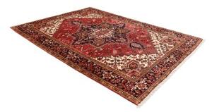 Tappeto Gorawan Stilizzato Rosso Nero 214x294 Cm