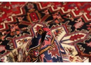 Tappeto Gorawan Stilizzato Rosso Blu Scuro 206x284 Cm