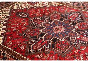 Tappeto Gorawan Stilizzato Rosso Blu Scuro 207x290 Cm
