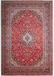 Tappeto Ardakan Medaglione Floreale Rosso Blu Scuro 250x363 Cm