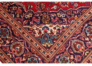 Tappeto Ardakan Medaglione Floreale Rosso Blu Scuro 197x304 Cm