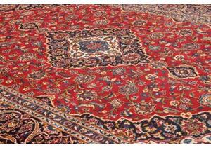 Tappeto Ardakan Medaglione Floreale Rosso Blu Scuro 250x363 Cm