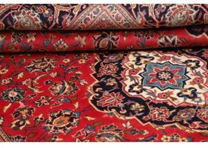 Tappeto Ardakan Medaglione Floreale Rosso Blu Scuro 195x297 Cm
