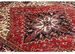 Tappeto Gorawan Stilizzato Rosso Blu Scuro 206x284 Cm