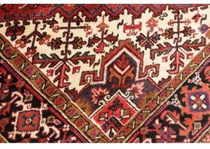 Tappeto Gorawan Stilizzato Rosso Nero 214x294 Cm