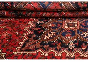 Tappeto Gorawan Stilizzato Rosso Blu Scuro 212x298 Cm