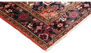 Tappeto Gorawan Stilizzato Rosso Blu Scuro 206x284 Cm
