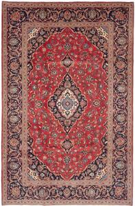 Tappeto Ardakan Medaglione Floreale Rosso Blu Scuro 195x297 Cm