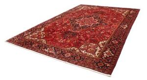 Tappeto Gorawan Stilizzato Rosso Blu Scuro 250x340 Cm