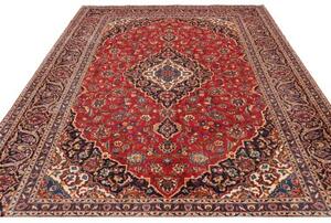 Tappeto Ardakan Medaglione Floreale Rosso Blu Scuro 250x363 Cm