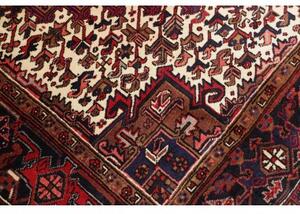 Tappeto Gorawan Stilizzato Rosso Intenso Blu Scuro 245x325 Cm