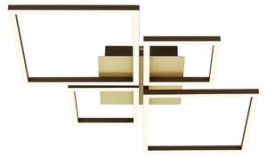 Applique Moderna Frame Metallo Oro Spazzolato Led Integrato 44W 3000K
