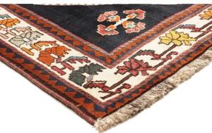 Tappeto Shiraz Fine Stilizzato Rosso Blu Scuro 150x206 Cm