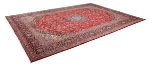 Tappeto Ardakan Medaglione Floreale Rosso Blu Scuro 274x388 Cm