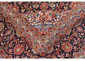 Tappeto Ardakan Medaglione Floreale Rosso Blu Scuro 274x388 Cm
