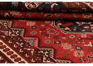 Tappeto Shiraz Fine Stilizzato Rosso Mattone Blu Scuro 208x315 Cm
